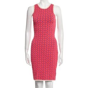 Jonathan Simkhai Red Geometric Dress